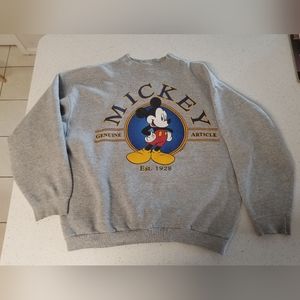 Vintage Mickey Mouse Full Print Crewneck Sweatshirt XL